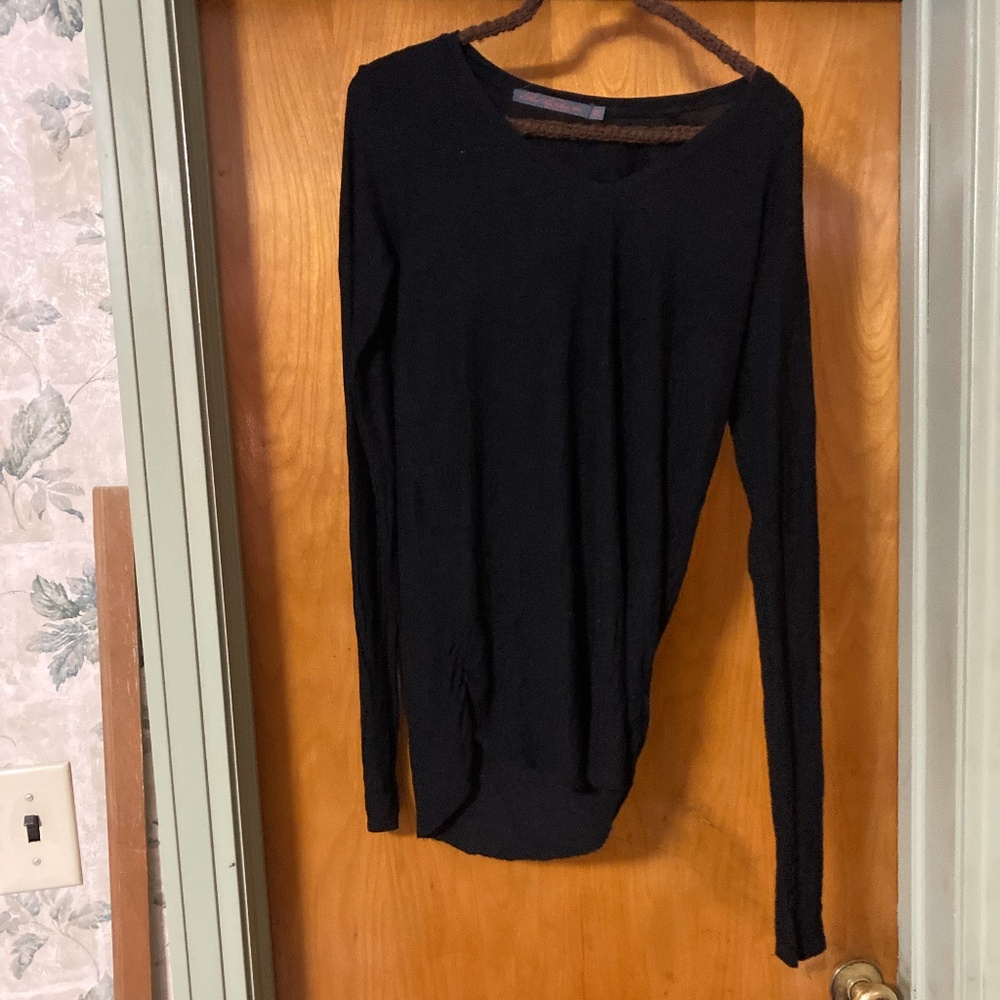Feel The Piece by Terre Jacobs Made in USA Black Long Sleeve Shirt Size XS/S